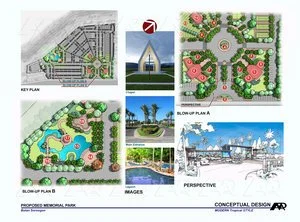 Memorial Park with Columbarium, master planning architecture project by MPAAI