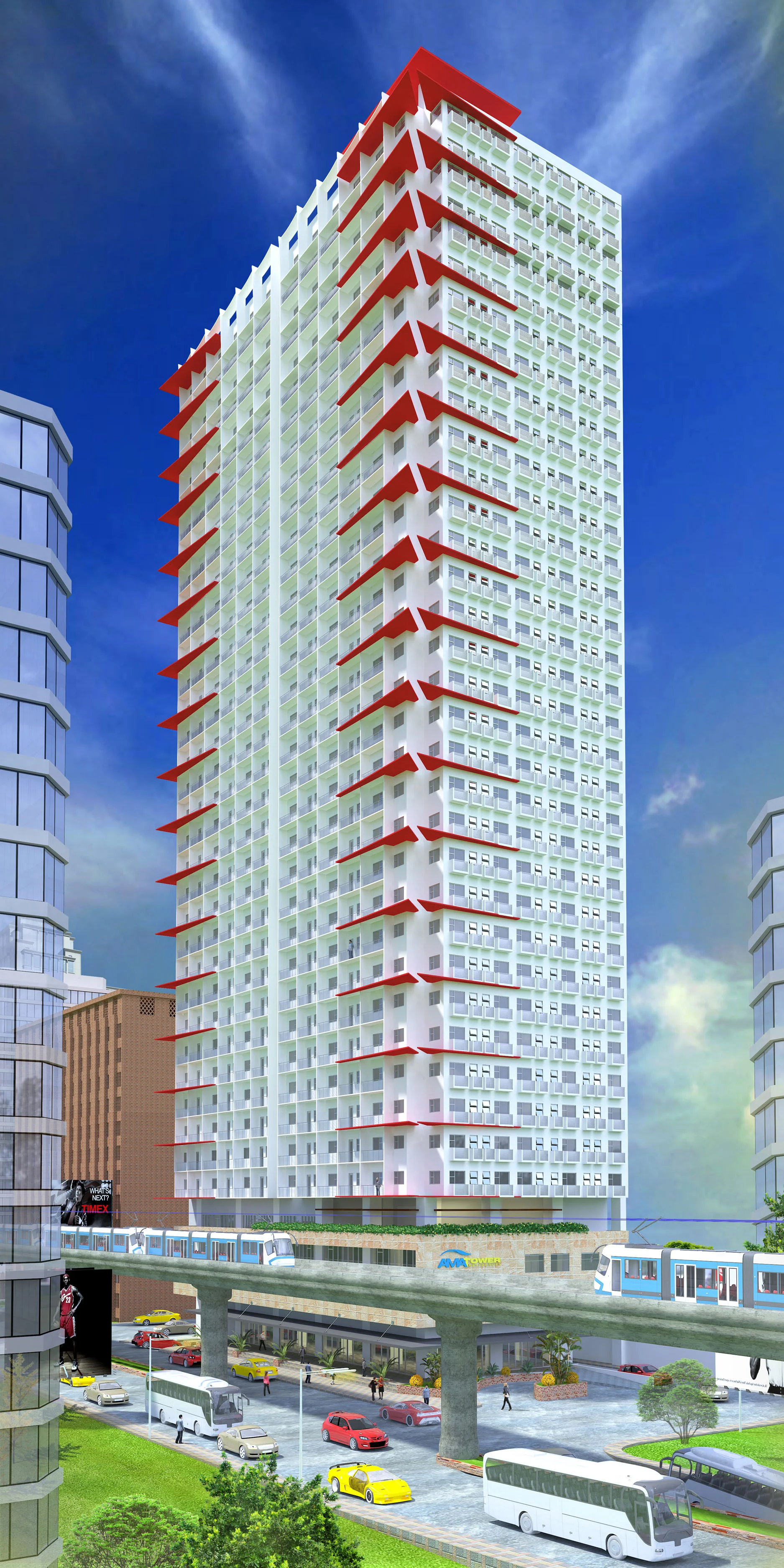 AMA Tower (iPlaza) Residential Condominium, residential architecture project by MPAAI