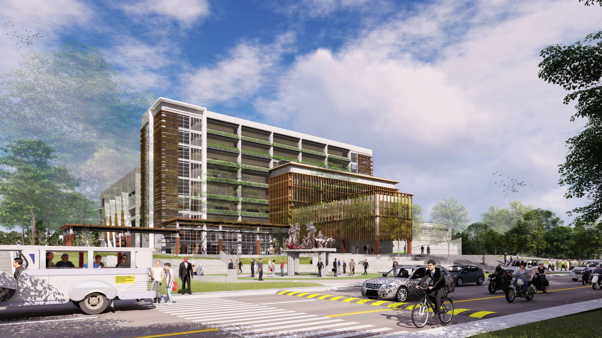 University of the Philippines Diliman Faculty Commons, educational architecture project by MPAAI