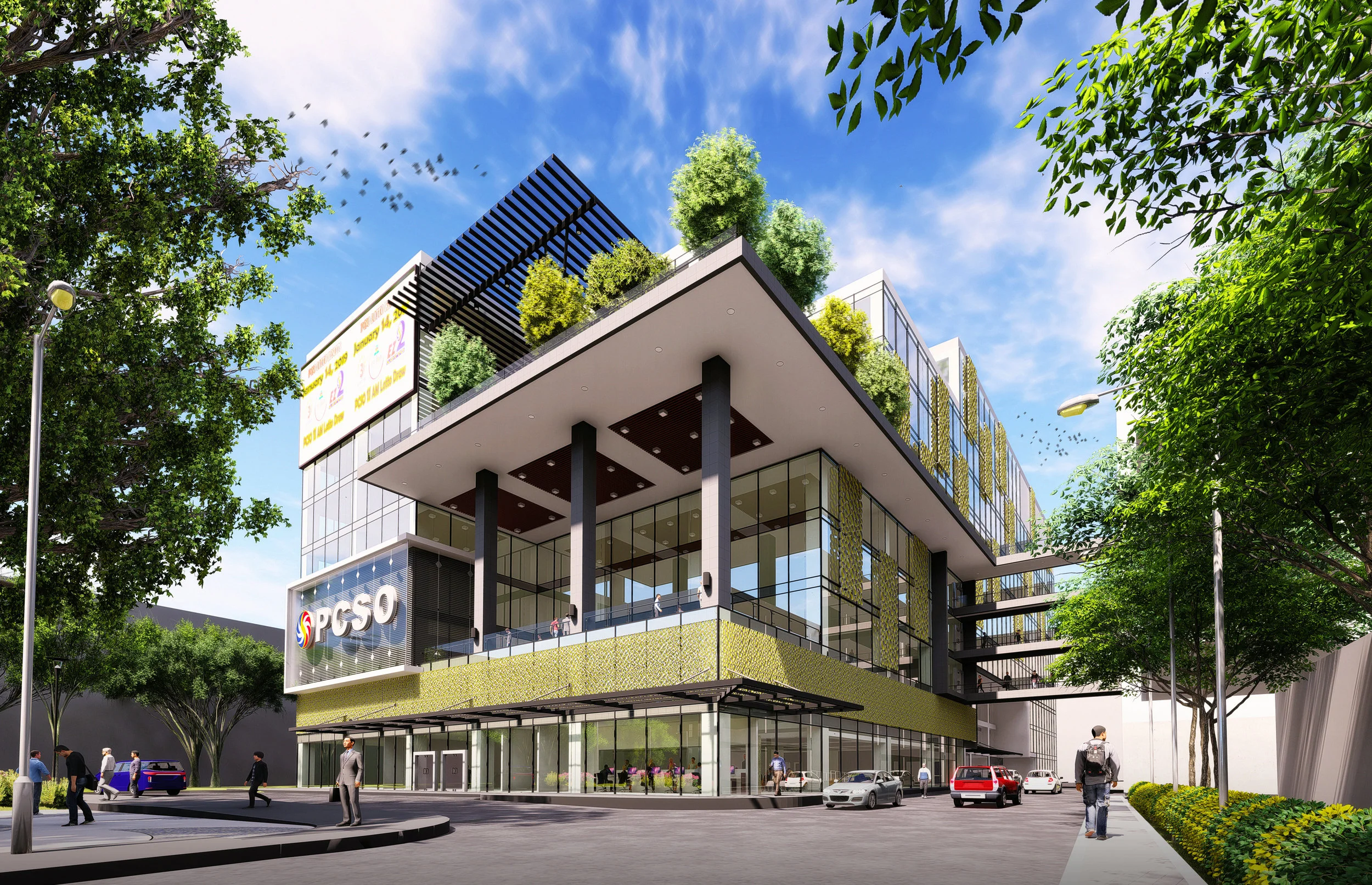 Philippine Charity Sweepstakes Office (PCSO) Corporate Centre Building, institutional architecture project by MPAAI