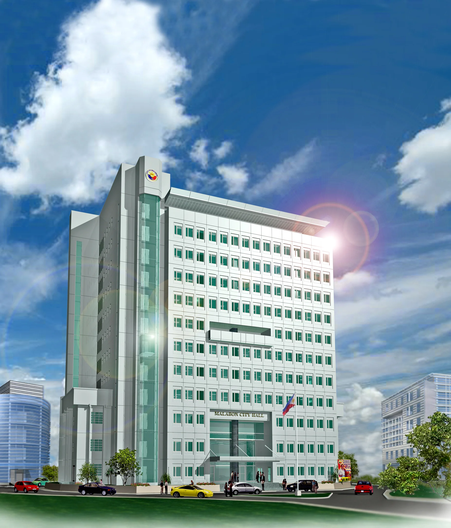Malabon City Hall, institutional architecture project by MPAAI